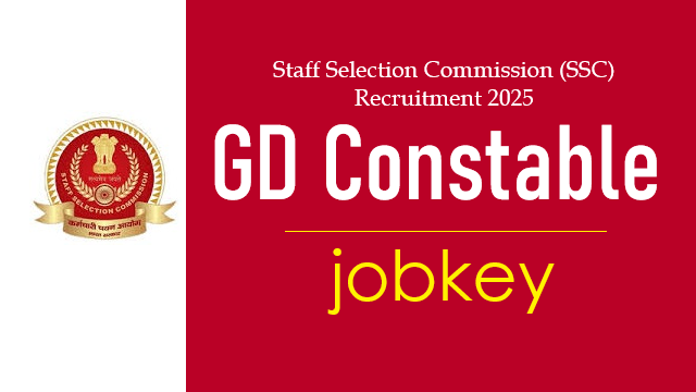 SSC GD Constable Online Form 2025-jobkey